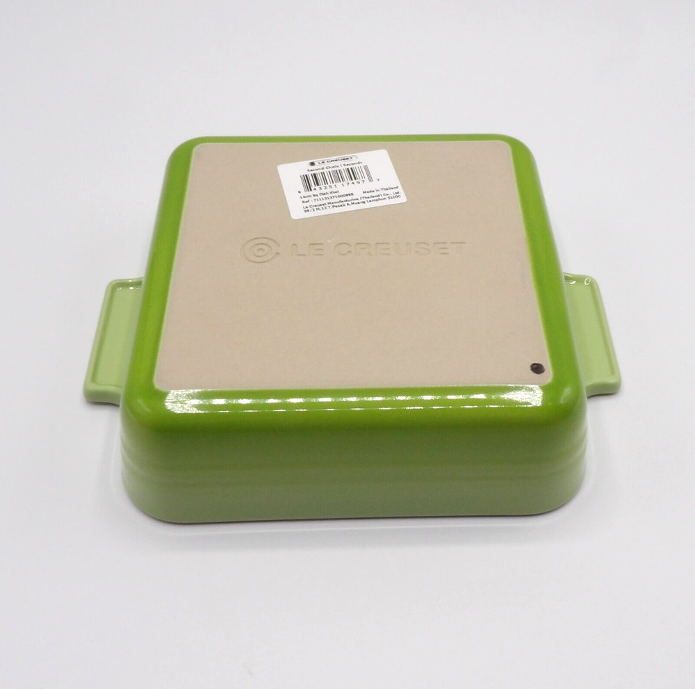 LE CREUSET KIWI 6” SQUARE BAKING DISH NEW