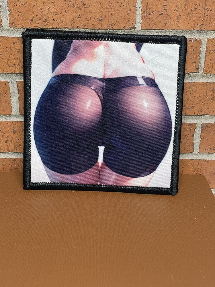 Tactical Butt Patch - Anime Big Ass Patch - Hook Loop Hentai Big Butt Patch