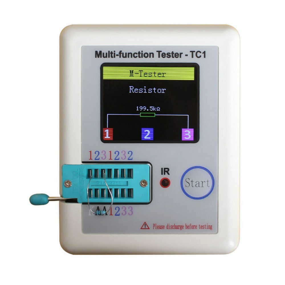 Multi-Function Transistor Tester Lcr-Tc1 Full Color Screen Graphic Display ABS