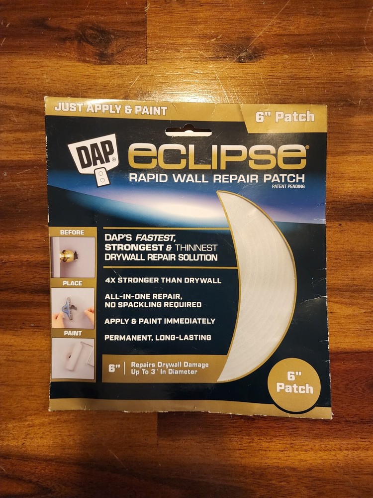 ECLIPSE 7079809165 Eclipse Rapid Wall Repair Patch 6" Clear