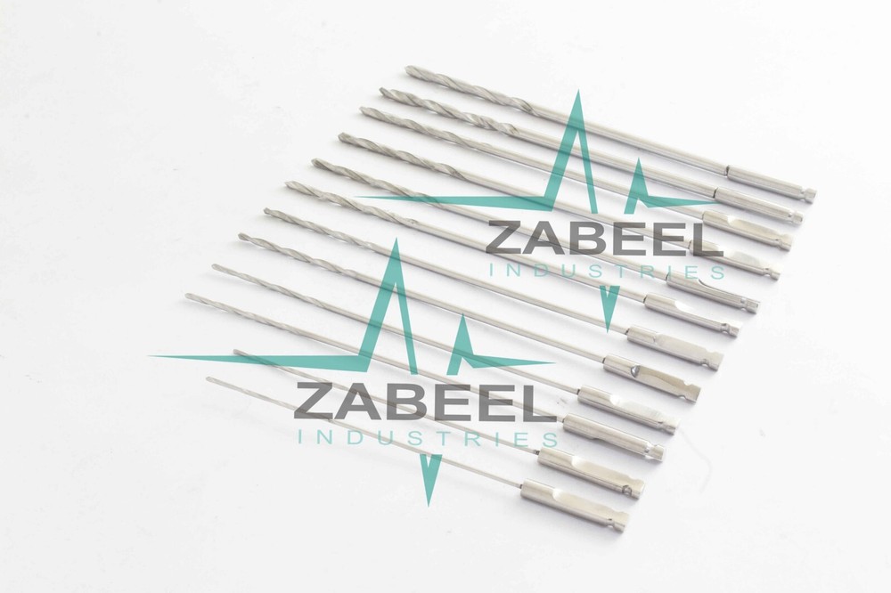 Quick Coupling Bone Drill bits 1.1, 1.5, 2.0, 2.5, 2.7, 3.5 Orthopedic Surgery