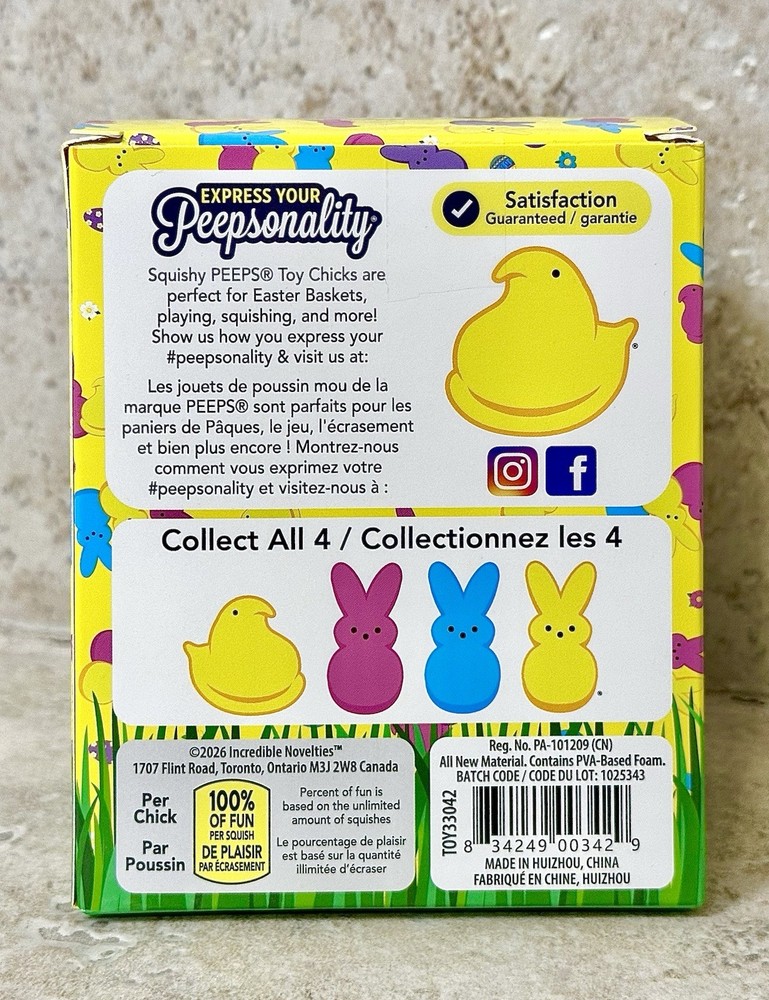 🐥Peeps Chick Squishy - YELLOW (NEW)