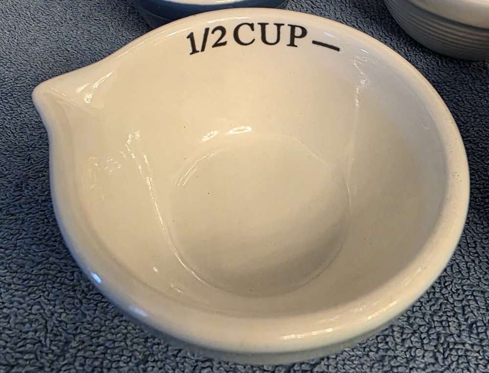 Crofton 4-piece ceramic measuring cup set.