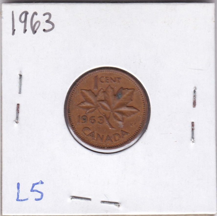 1963 Canada Cent L5