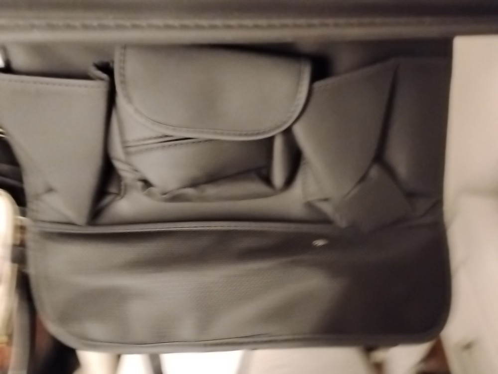 Foldable Backseat Organizer With Storage Pockets And Tablet Support (Black)