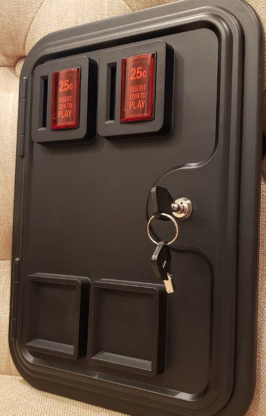 Arcade Coin Door Molded Full Size Functional or Non Functional Options
