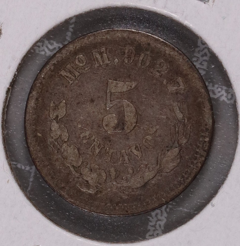 1889 MoM Mexico 5 Centavos #5