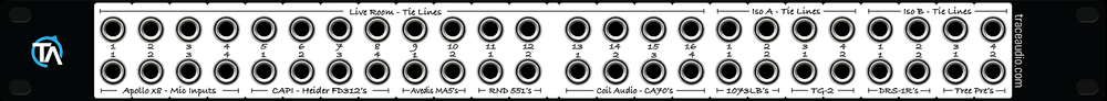 Single Blank Patch Bay Labels Compatible with Behringer Ultrapatch Pro PX3000