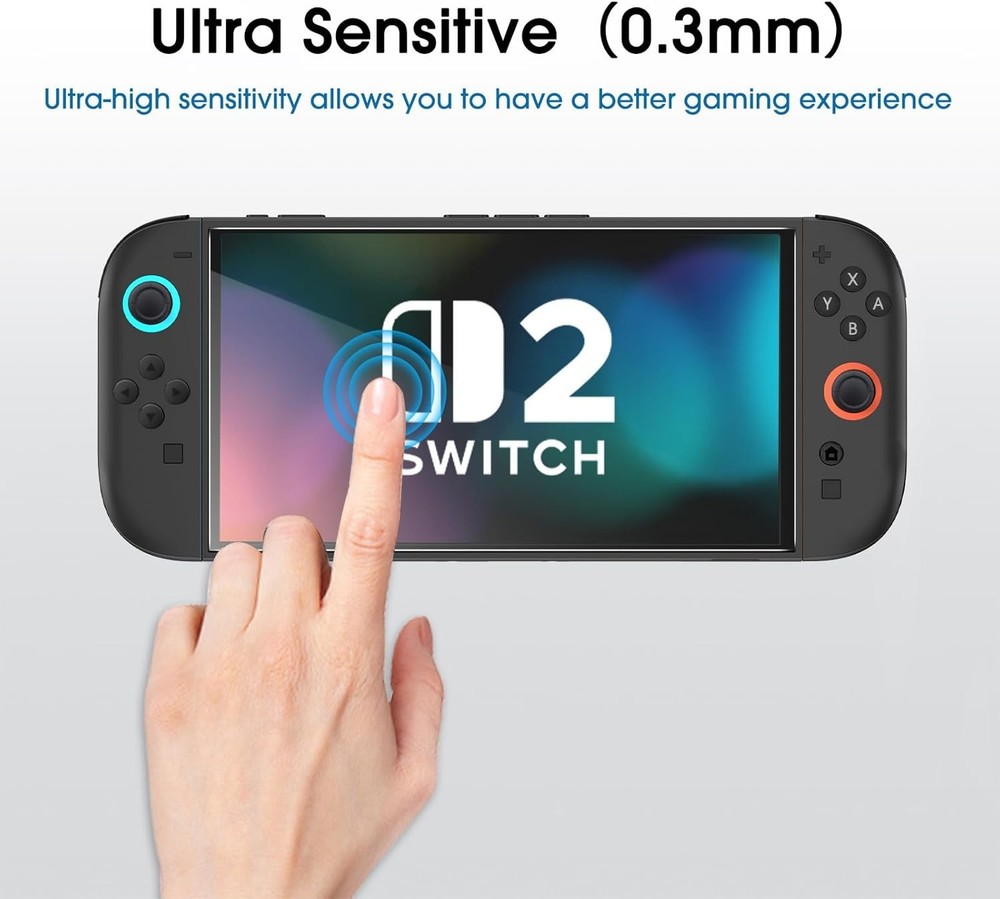 Tempered Glass Screen Protector Compatible with Nintendo Switch 2 7.9"