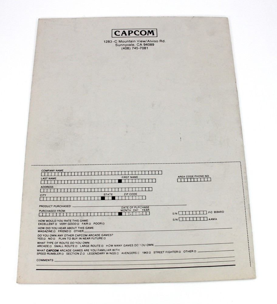 Installation Manual for Capcom Bowling Arcade Game Upright Kit