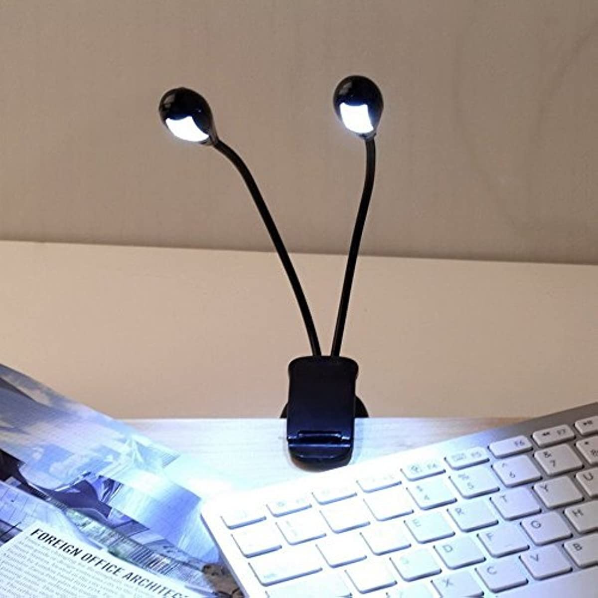 Music Stand Light/Led Book Reading Light/USB and Battery Operated Light/Porta...