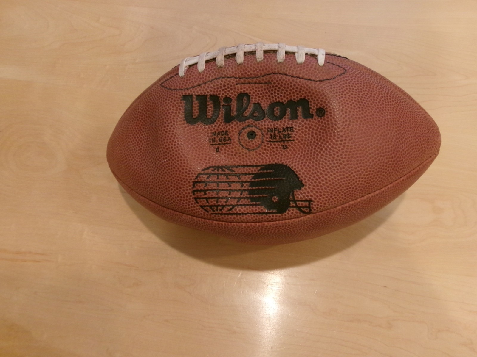 1990 game used Wilson official World League Football Mike Lynn president
