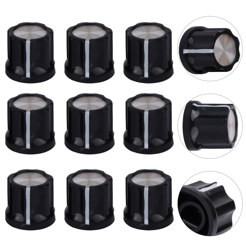 Compact and Easy to Use 10pcs D Type Volume Control Potentiometer Knobs