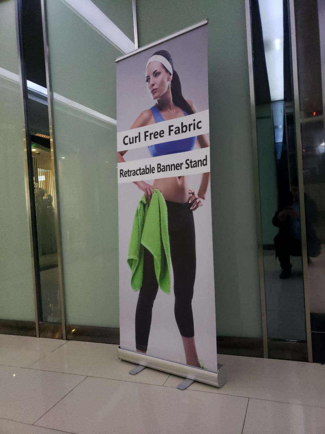 Water-base Inkjet Printing Curl-free Fabric Banner 36" 44" 54" 60"x40ft. roll