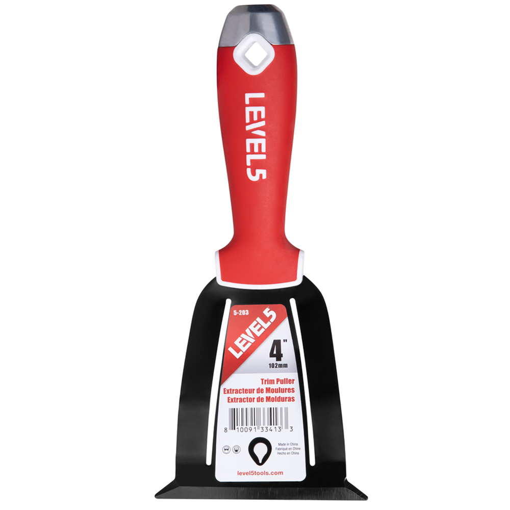 LEVEL5 4" Trim Puller - Premium Steel Blade, Soft Grip Handle | 5-203