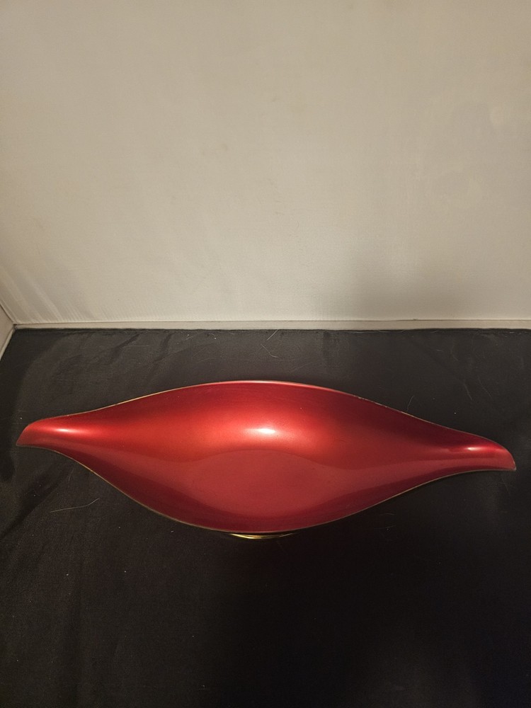Vintage Reed And Barton Red Enamel Bowl