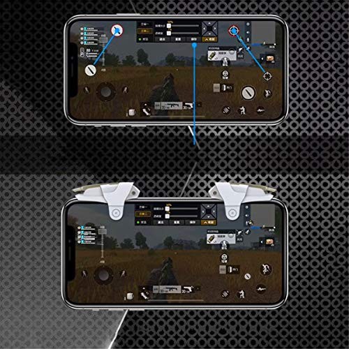 Leprato Mobile Controller, Mobile Game Trigger Battle Royale Sensitive White