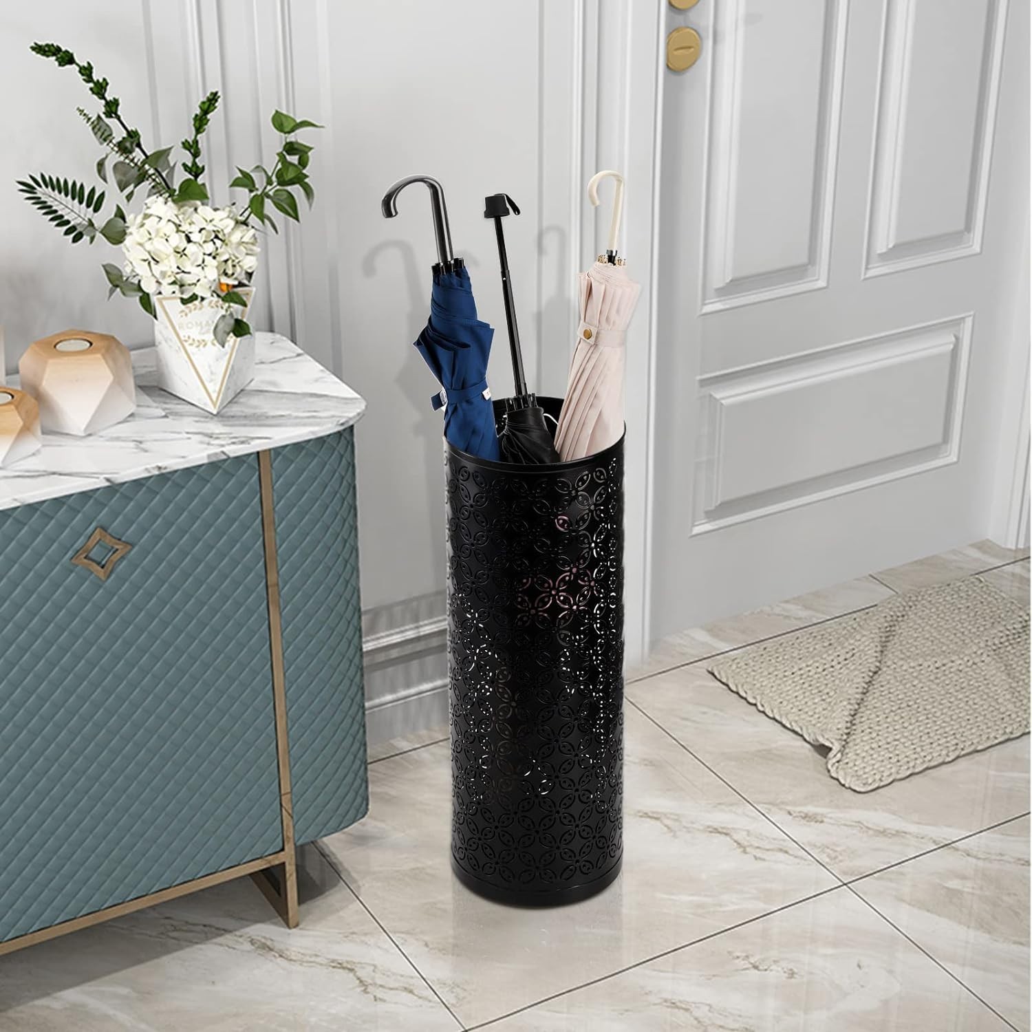 Versatile Free Standing Umbrella Stand - Perfect for Canes and Walking Sticks