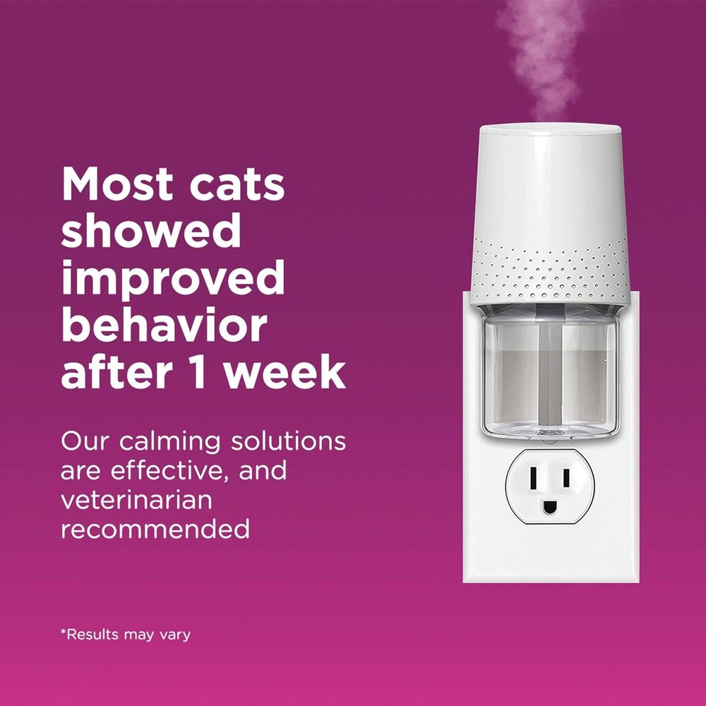 Savings Kit: 2 Cat Calming Diffusers & 2 Refills; Cat Pheromones Help Anxiety...