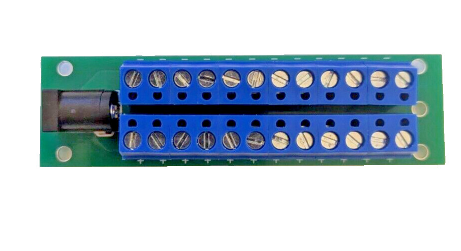Barrel Power Distribution Board for DC - 12 way connector
