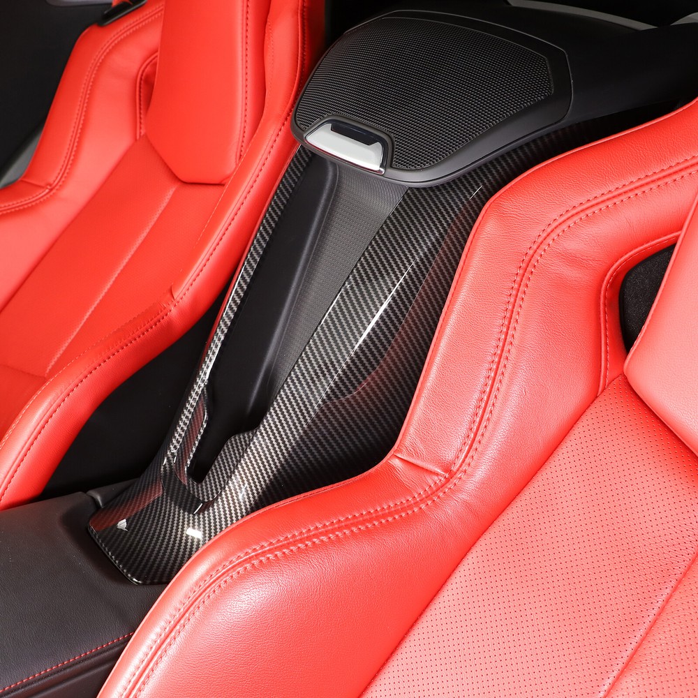 Carbon Fiber ABS Waterfall Charging Panel Trim Cover Fits Corvette C8 2020-2024