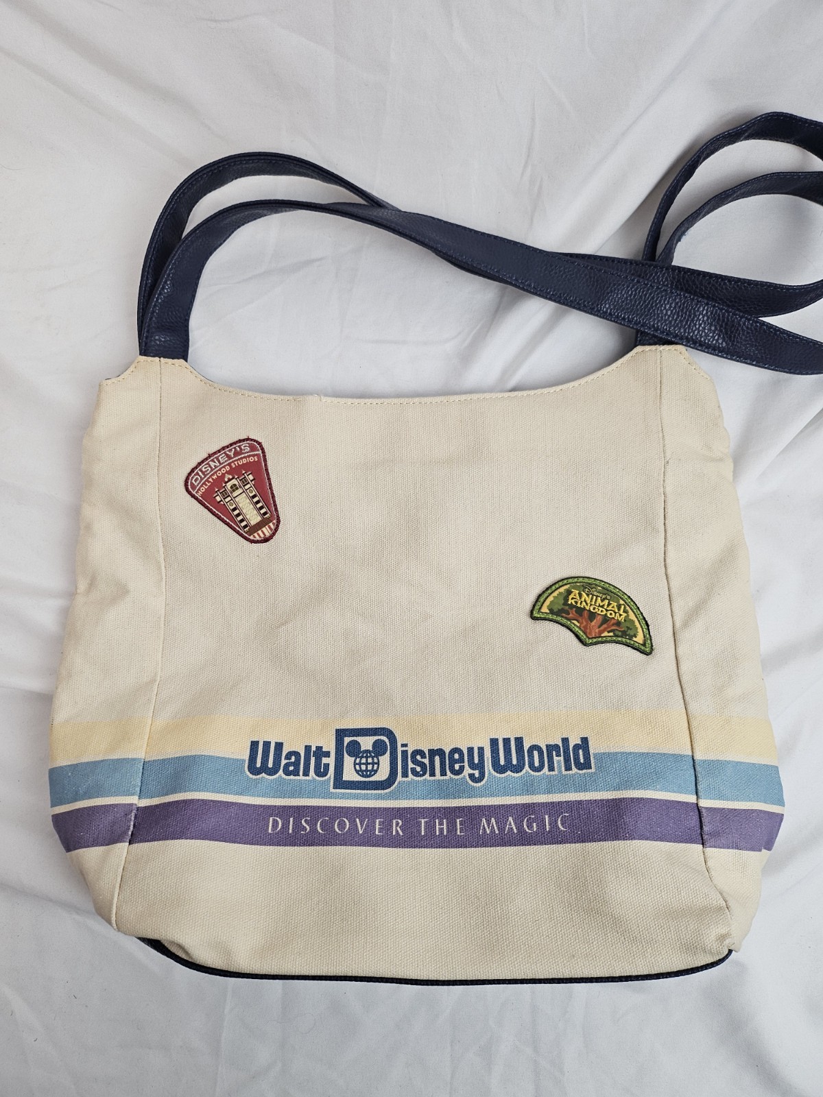 Walt Disney World Parks Discover the Magic Four Parks Canvas Tote Purse Bag