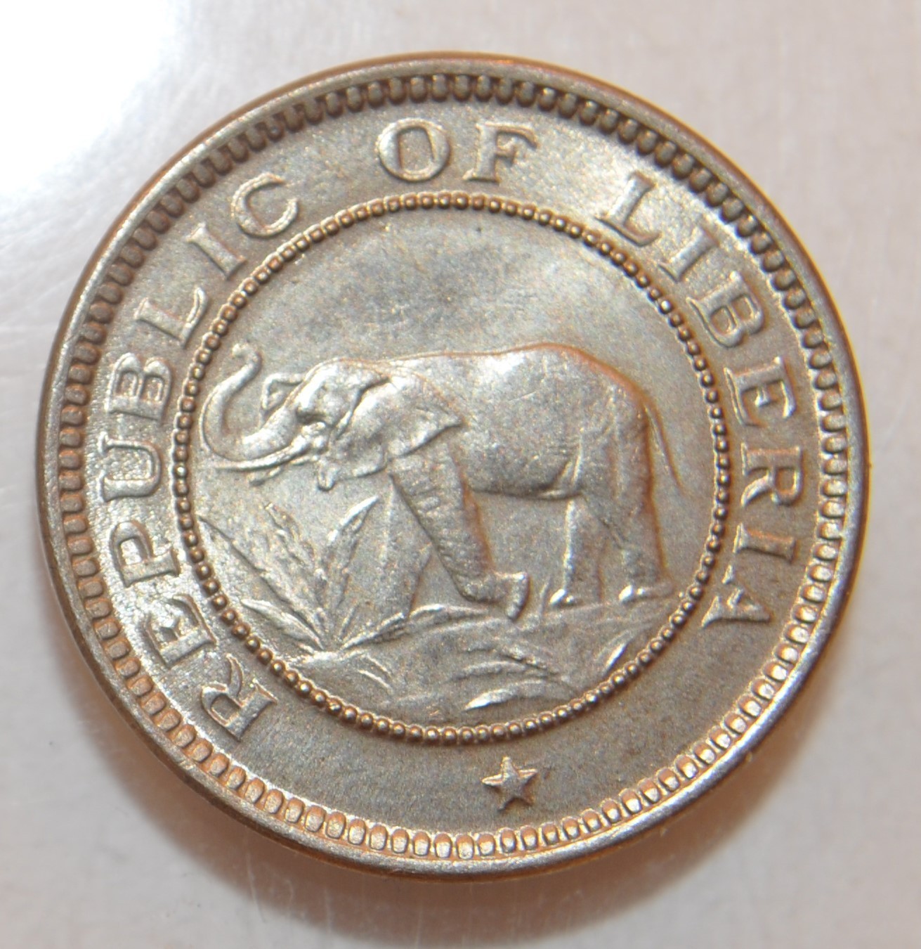 1941 Liberia 1/2 cent