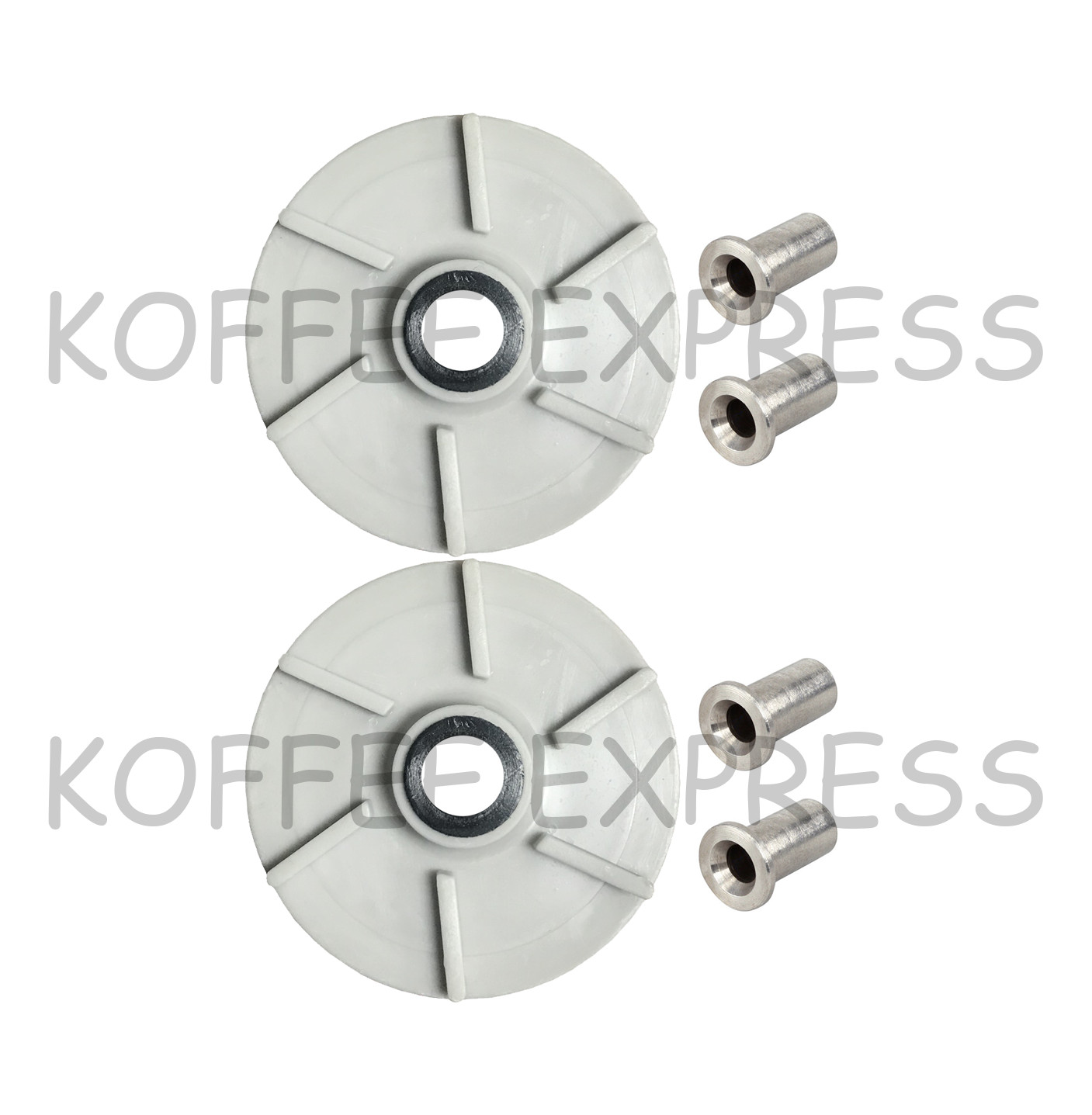 Impeller (2) Crathco 3587 & (4)  Bearing Sleeve  Crathco 3220 bubbler part - 046