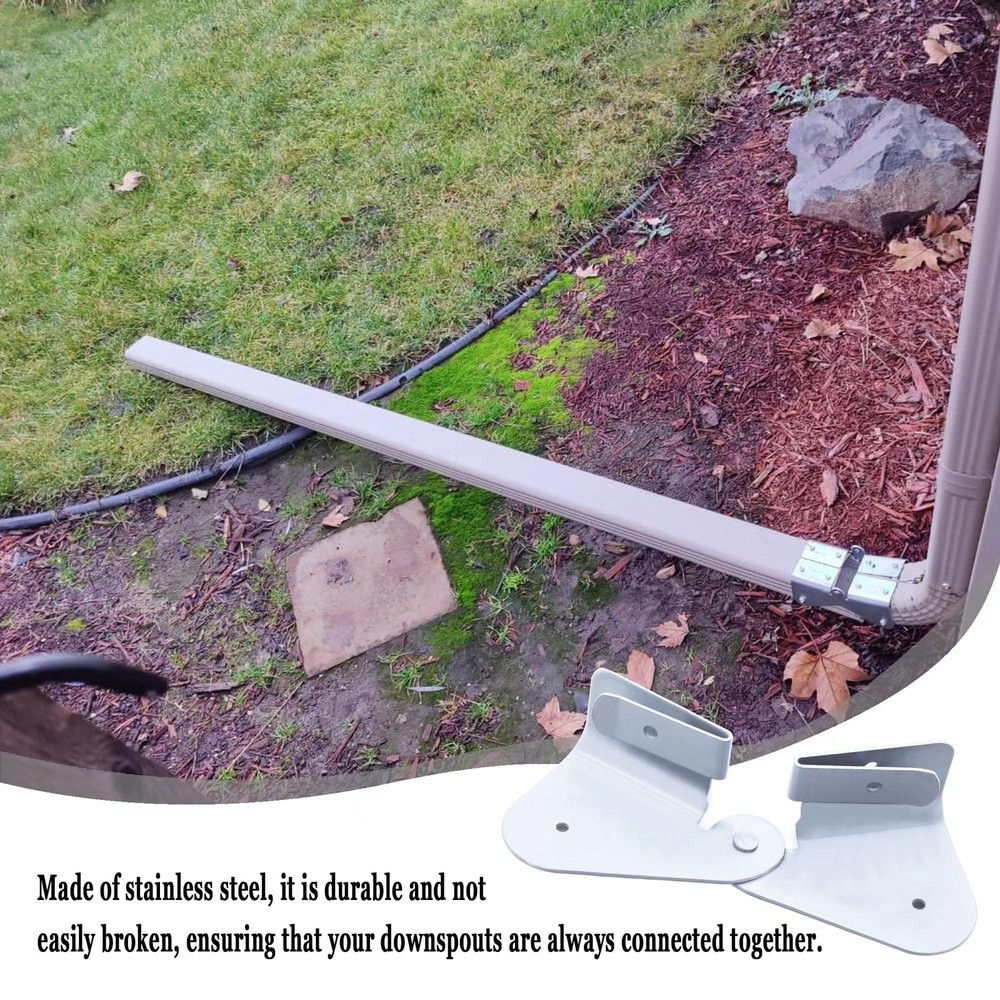 IGIUA Gutter Downspout Flip-Up Hinge, Gutter Extension Hinge (8 Pack)