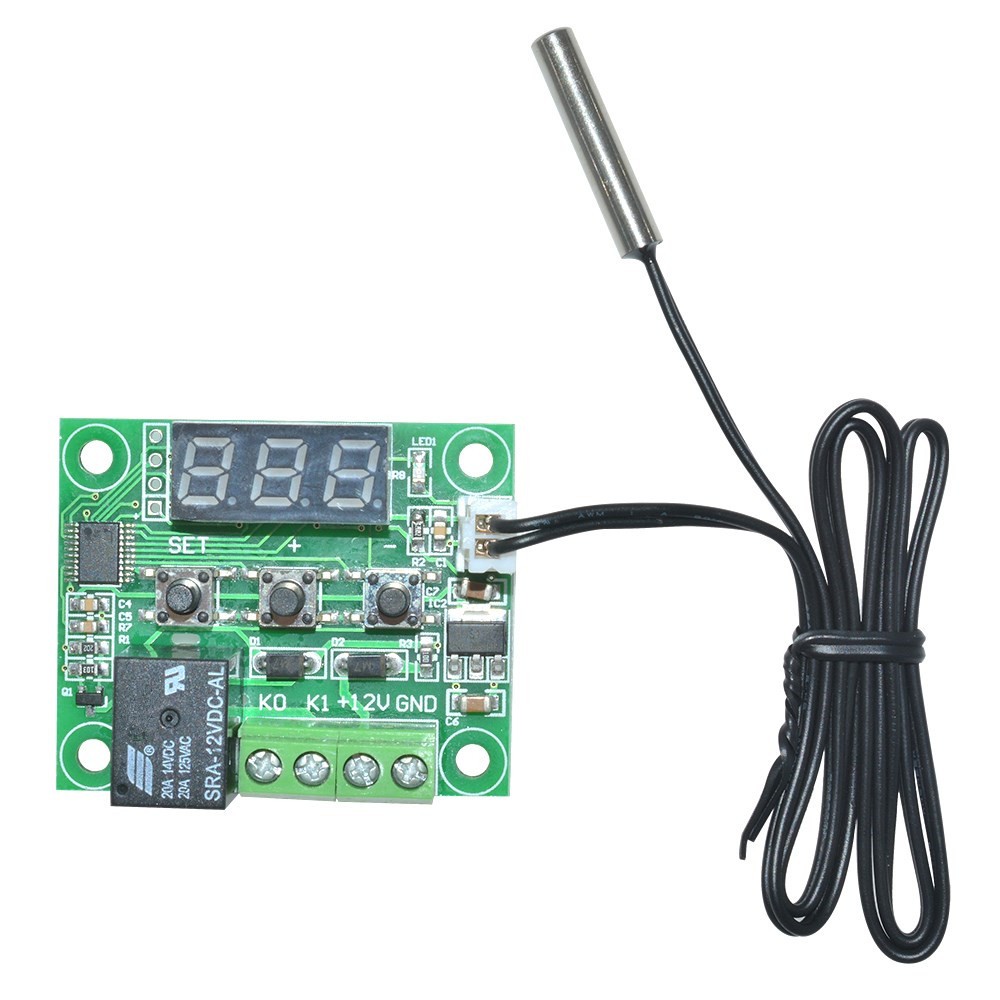 2Pcs W1209 12V -50-110°C Digital Thermostat Temperature Control Switch Sensor