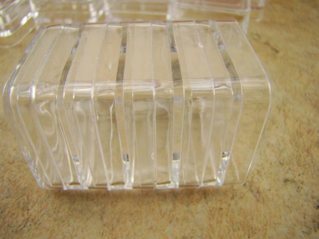 Lot of 12pcs Plastic Storage Containers-Gold Nuggets-Beads-Ore Samples Stackable