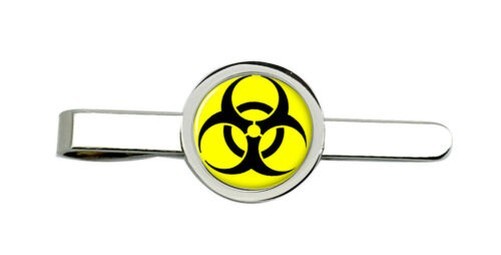 Biohazard Symbol Tie Clip