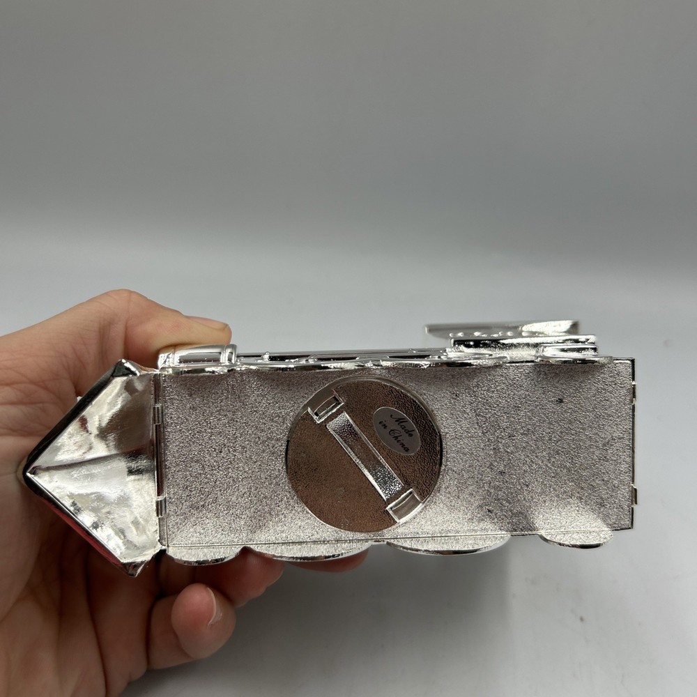 Things Remembered Silverplated Train Bank With Box