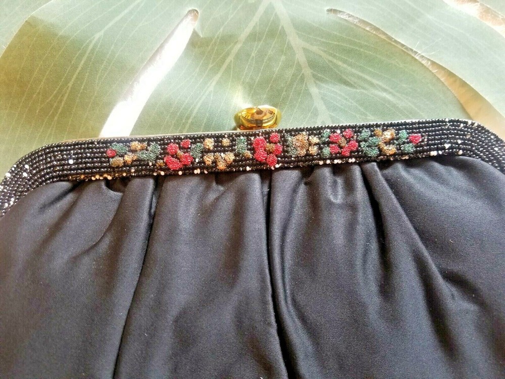 Vintage Paray Black Evening Bag