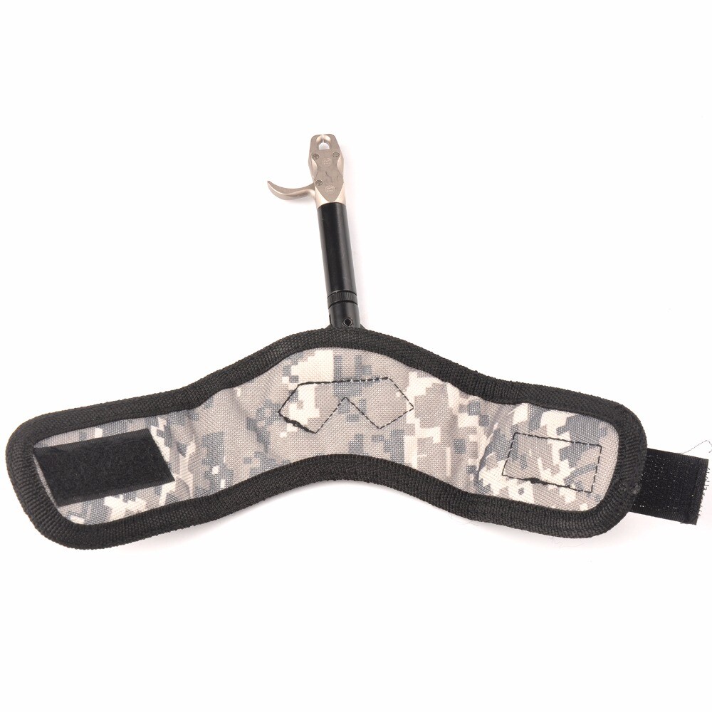 360° Adjust Wrist Strap Camo Compound Bow Release for Left Right Handed Archery