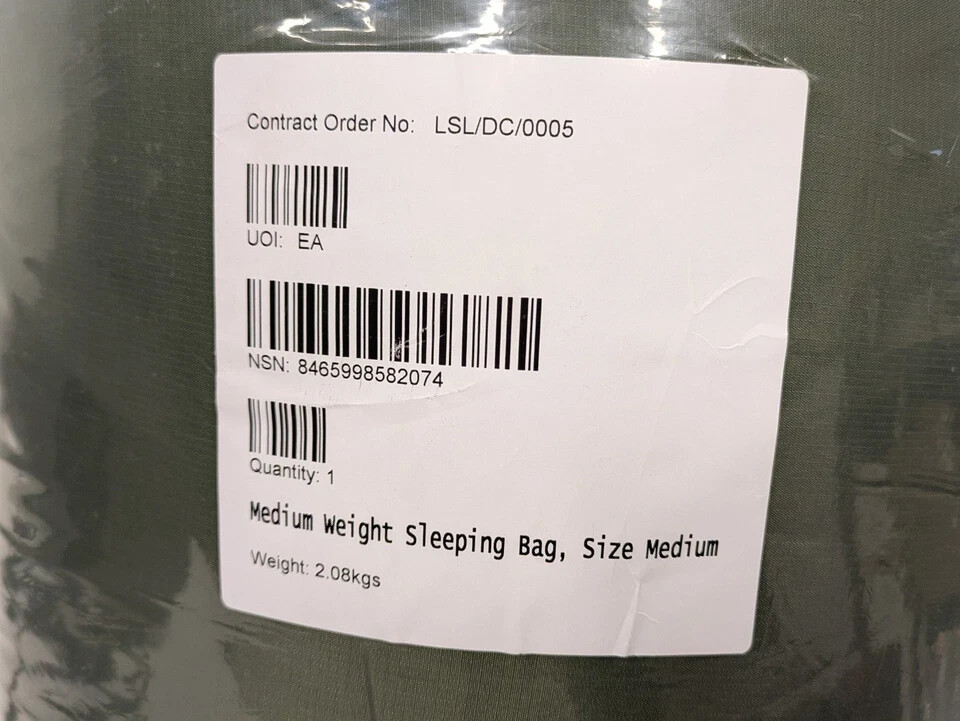 British Army - Military - MOD - Modular System Medium Weight Sleeping Bag - NEW