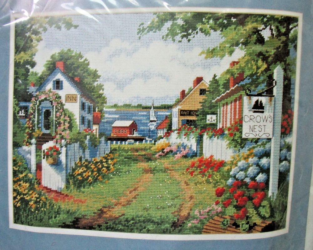Dimensions Sunset  "Bayside Lane” Needlepoint Kit