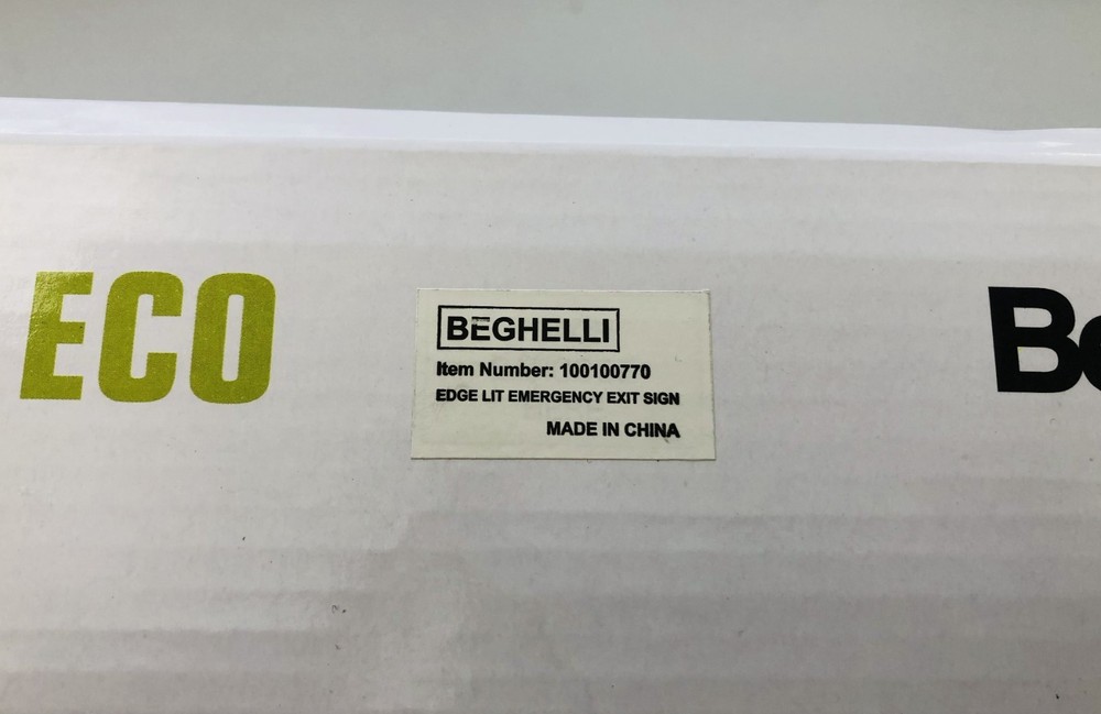 BEGHELLI CYCLONE ECO LED Exit Light - CYC-ECO-SA-LU-WCS