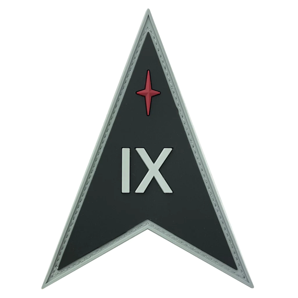 GENUINE U.S. SPACE FORCE PVC PATCH SPACE DELTA 9 WITH HOOK