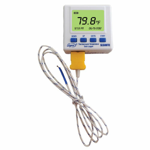 Supco SL500TC Thermocouple Temperature Data Logger w/ Probe, Software, USB Cable
