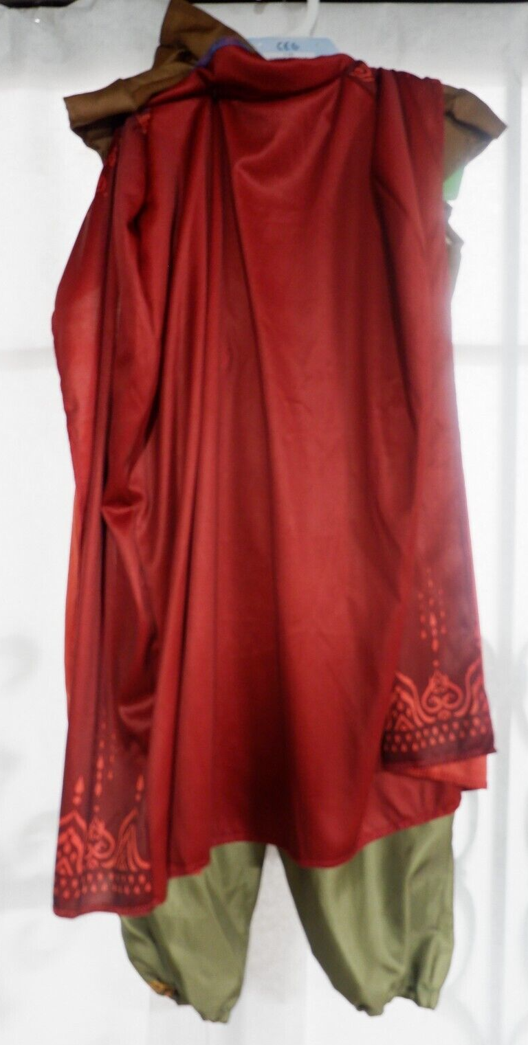 Disney's Raya and the Last Dragon Adventure Outfit Costume w/Cape 4-6X NWT