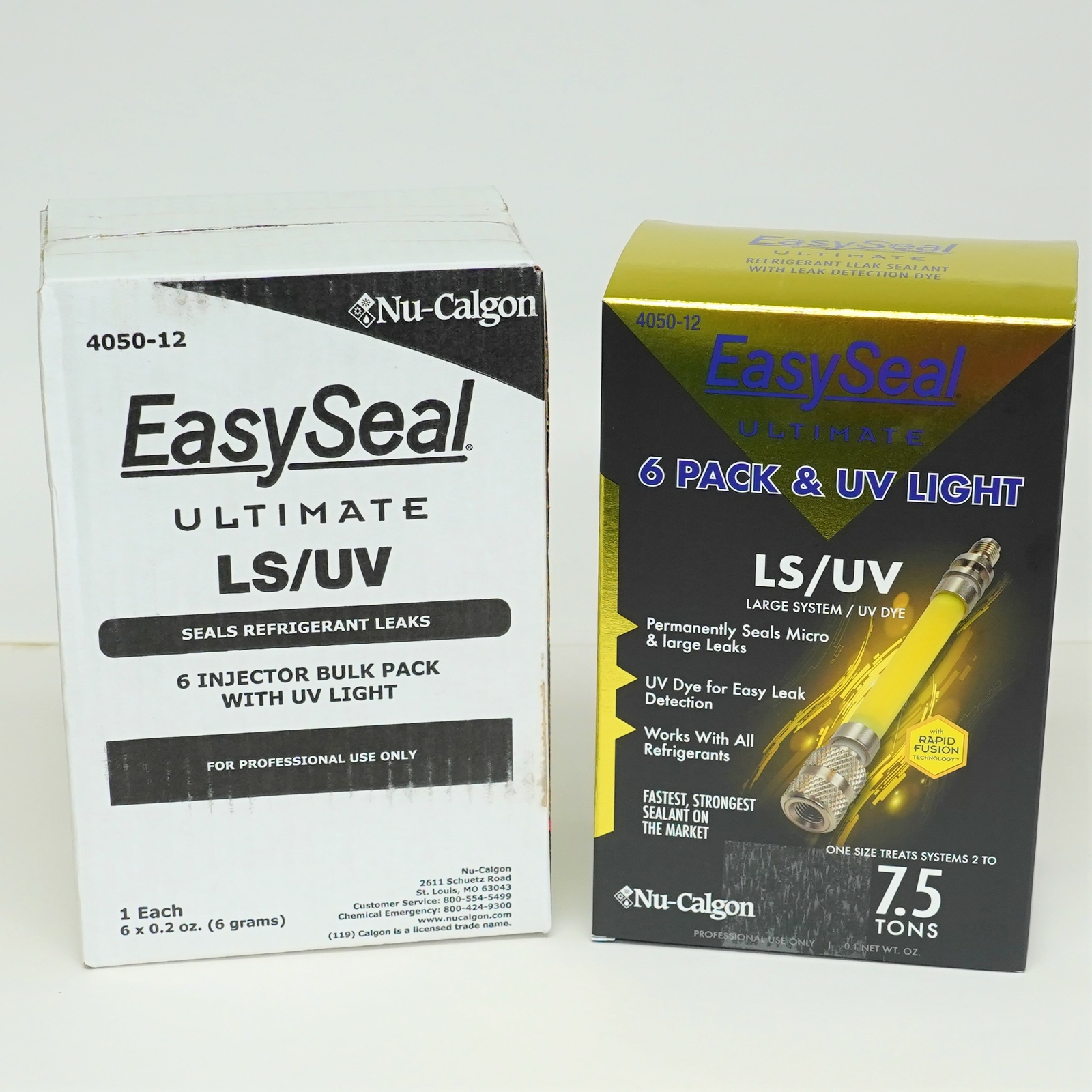 Nu-Calgon Easy Seal with UV Dye 4050-12 2 to 7.5 Tons 6 Pack with UV Light