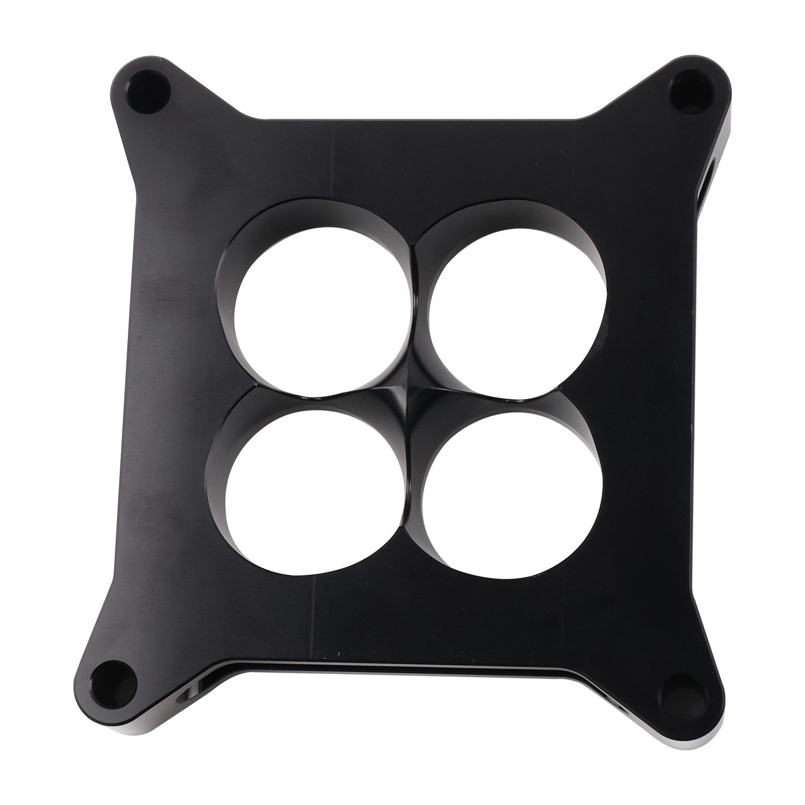 New 1"Thick Aluminum 4150 CNC Machined Carburetor Spacer Square Bore 4 Port BLK