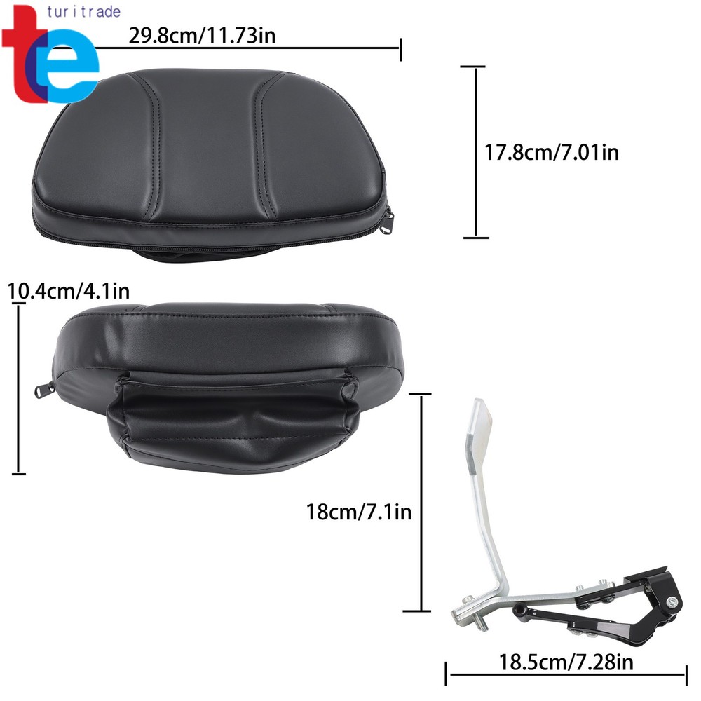 For Can-Am Spyder RT Quick Removable Driver Large Backrest Pad Smart Mount Kit