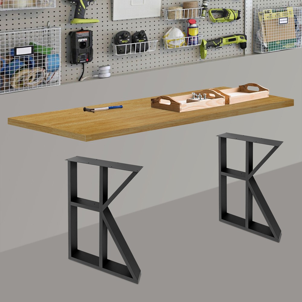 Wood Color 60x180x3.5cm Adjustable Workbenches Tabletop Rectangular Countertop