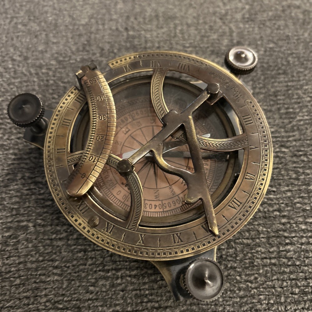 4" Sundial Compass - Sun Dial Navigation