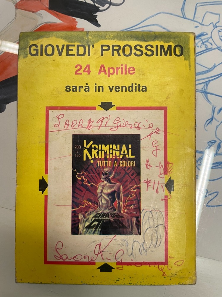 KRIMINAL #199 First Edition, Editoriale Corno - RETURN*