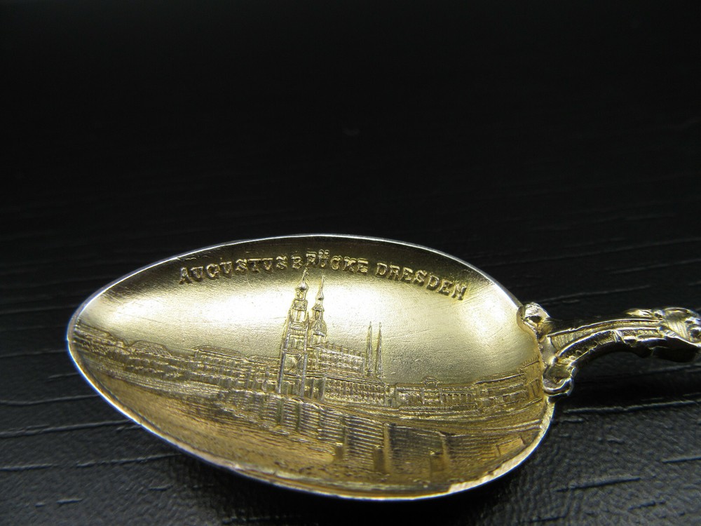 Vintage Souvenir Spoon Dresden Silver