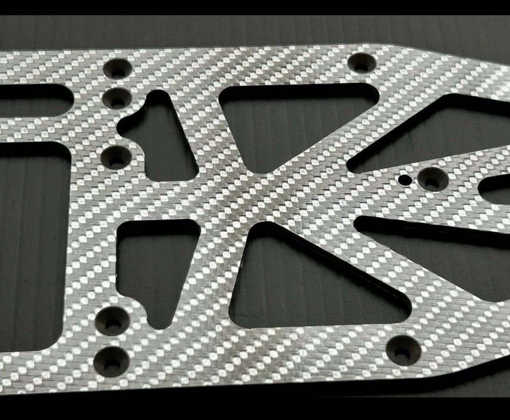 HPI RS4 Mini CF Chassis Set (Silver CF)