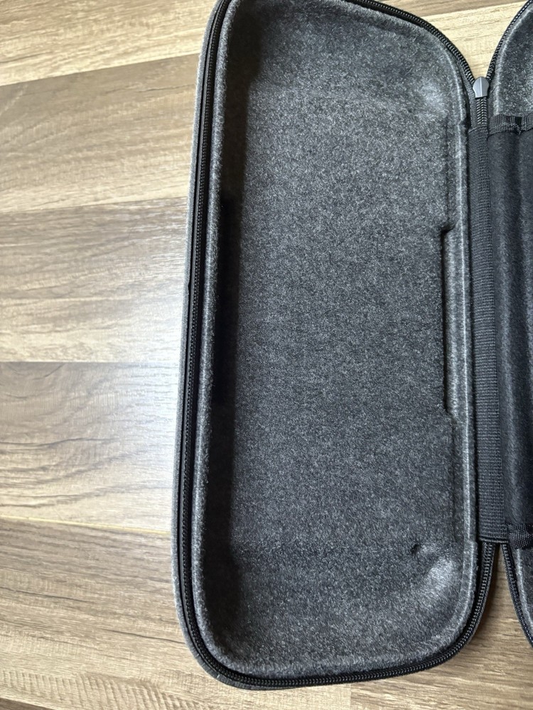 Genki Gray Hard Shell Padded Carrying Case with Partitions for Nintendo Switch